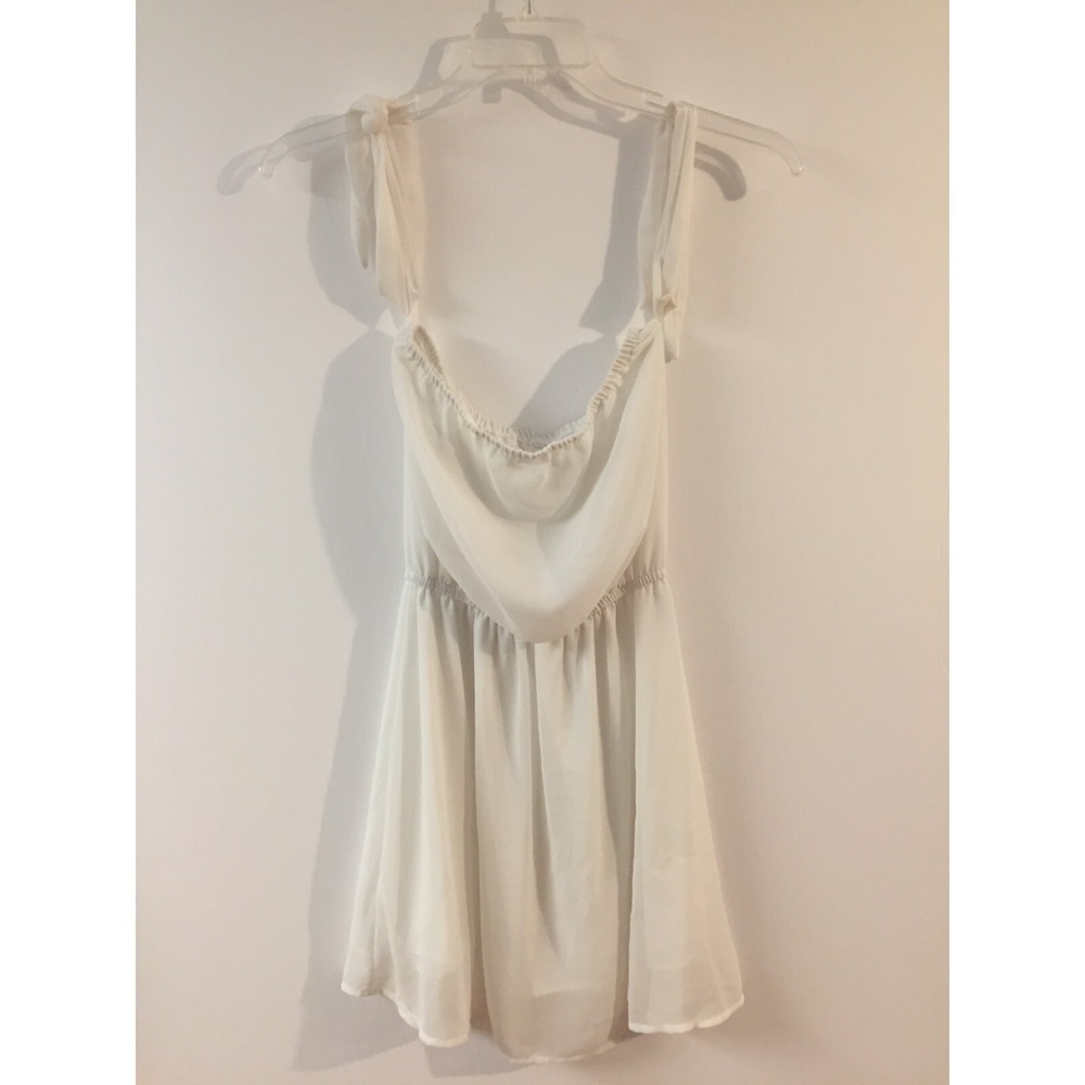 Shein Dress Womens Medium White Sleeveless of Shoulder Straps Casual Juniors